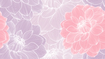 Dahlia Aster Seamless Patterns #1, 25xAI