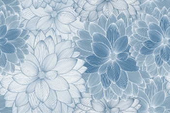 Dahlia Aster Seamless Patterns #1, 25xAI
