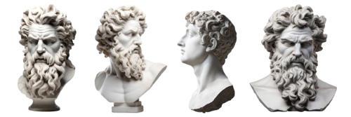 Male Sculptures Transparent 42xPNG