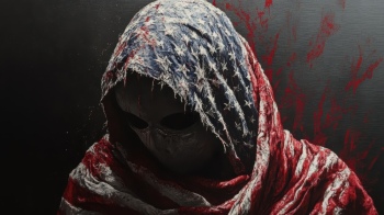 Bloody American Flags - Hero or Invader 32 Images