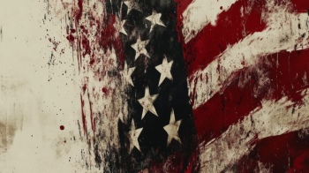 Bloody American Flags - Hero or Invader 32 Images