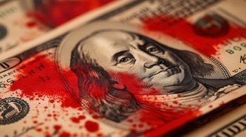 Bloody American Flags - Hero or Invader 32 Images