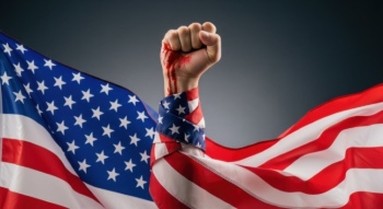 Bloody American Flags - Hero or Invader 32 Images