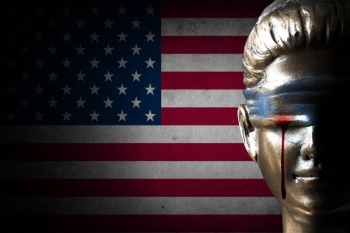 Bloody American Flags - Hero or Invader 32 Images