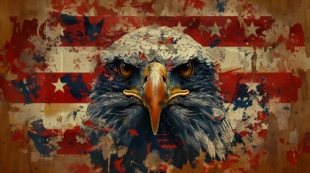 Bloody American Flags - Hero or Invader 32 Images