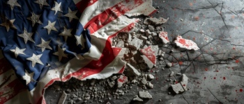 Bloody American Flags - Hero or Invader 32 Images