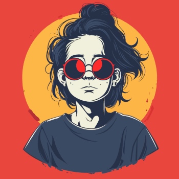 T-Shirt Design Fascinating Faces #1, 25xAI