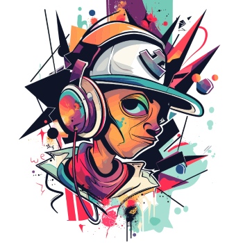 T-Shirt Design Fascinating Faces #1, 25xAI