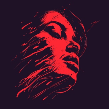 T-Shirt Design Fascinating Faces #1, 25xAI