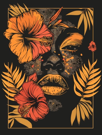 T-Shirt Design Fascinating Faces #1, 25xAI