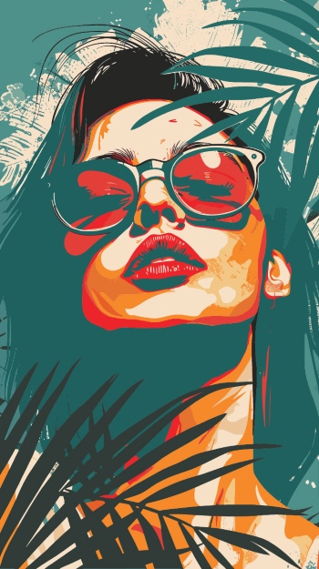 T-Shirt Design Fascinating Faces #1, 25xAI