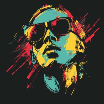 T-Shirt Design Fascinating Faces #1, 25xAI