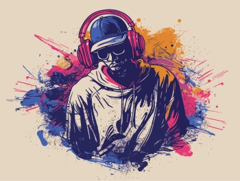 T-Shirt Design Fascinating Faces #1, 25xAI