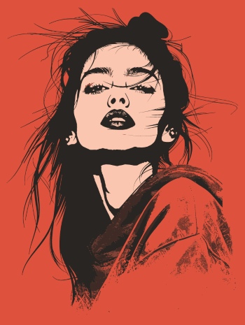 T-Shirt Design Fascinating Faces #2, 25xAI