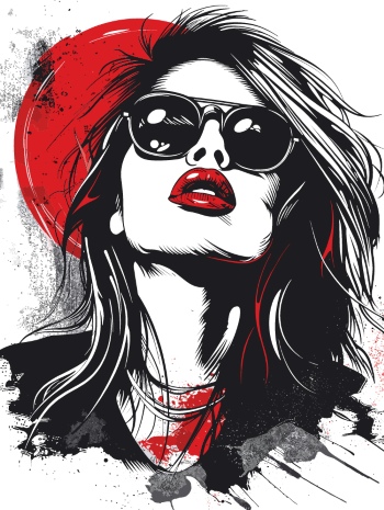 T-Shirt Design Fascinating Faces #2, 25xAI