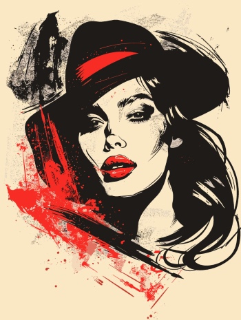 T-Shirt Design Fascinating Faces #2, 25xAI