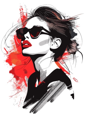 T-Shirt Design Fascinating Faces #2, 25xAI