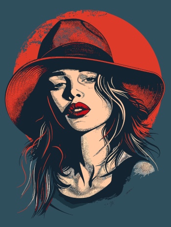 T-Shirt Design Fascinating Faces #2, 25xAI