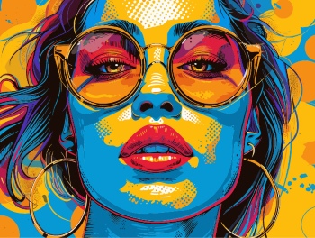 T-Shirt Design Fascinating Faces #3, 25xAI