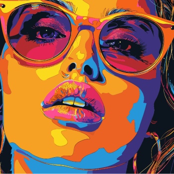 T-Shirt Design Fascinating Faces #3, 25xAI