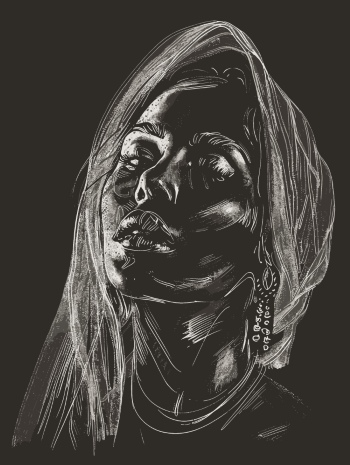 T-Shirt Design Fascinating Faces #3, 25xAI