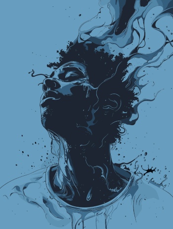 T-Shirt Design Fascinating Faces #3, 25xAI