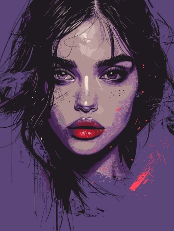 T-Shirt Design Fascinating Faces #3, 25xAI