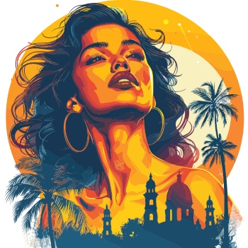 T-Shirt Design Fascinating Faces #3, 25xAI