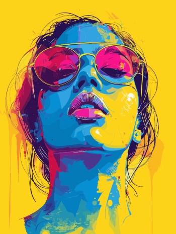 T-Shirt Design Fascinating Faces #4, 29xAI