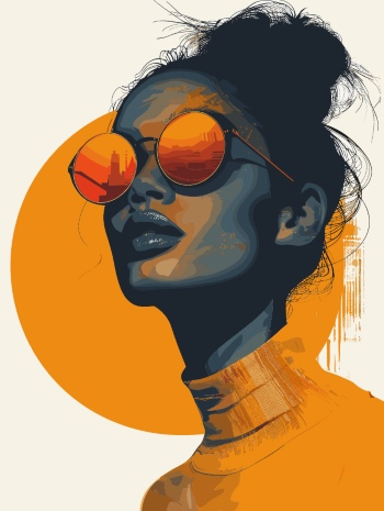 T-Shirt Design Fascinating Faces #4, 29xAI