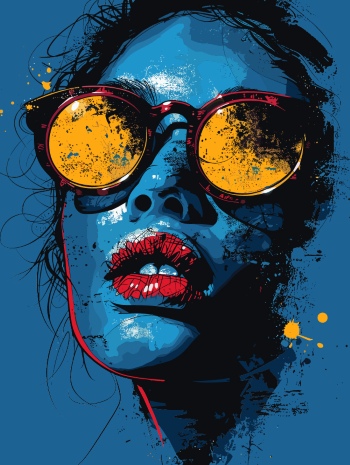 T-Shirt Design Fascinating Faces #4, 29xAI