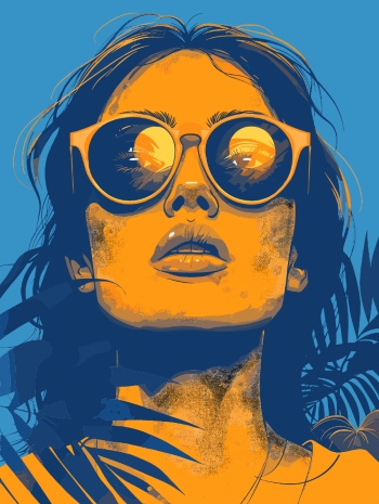 T-Shirt Design Fascinating Faces #4, 29xAI