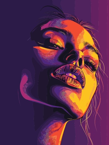 T-Shirt Design Fascinating Faces #4, 29xAI