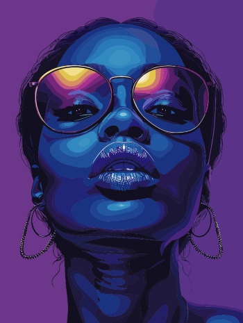 T-Shirt Design Fascinating Faces #4, 29xAI