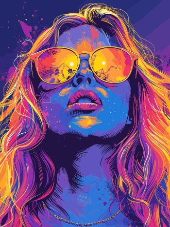 T-Shirt Design Fascinating Faces #4, 29xAI