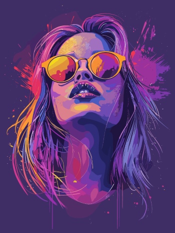 T-Shirt Design Fascinating Faces #4, 29xAI