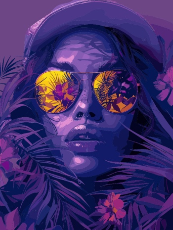 T-Shirt Design Fascinating Faces #4, 29xAI