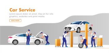 Auto Service Design Elements & Logos 25xAI
