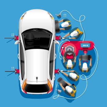 Auto Service Design Elements & Logos 25xAI