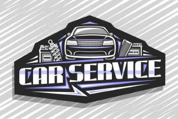 Auto Service Design Elements & Logos 25xAI