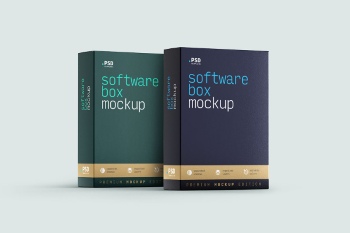 Different Box Mockups 23xPSDT