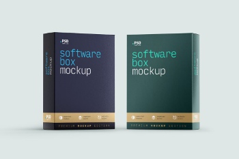 Different Box Mockups 23xPSDT