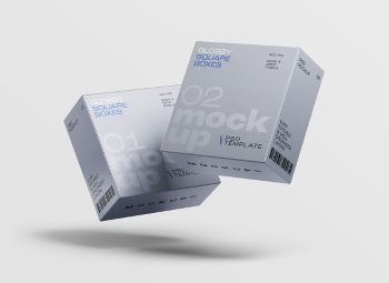 Different Box Mockups 23xPSDT