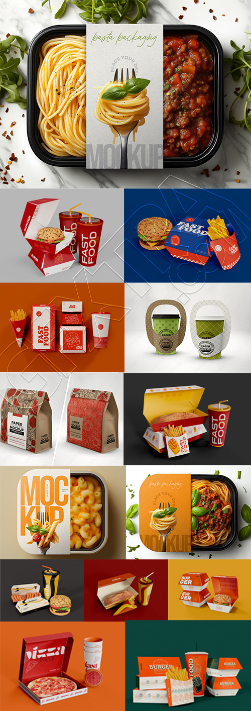 Food & Drink Mockups #2, 21xPSDT