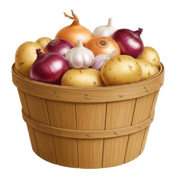 Potatoes, Onions & Garlic 25xPNG