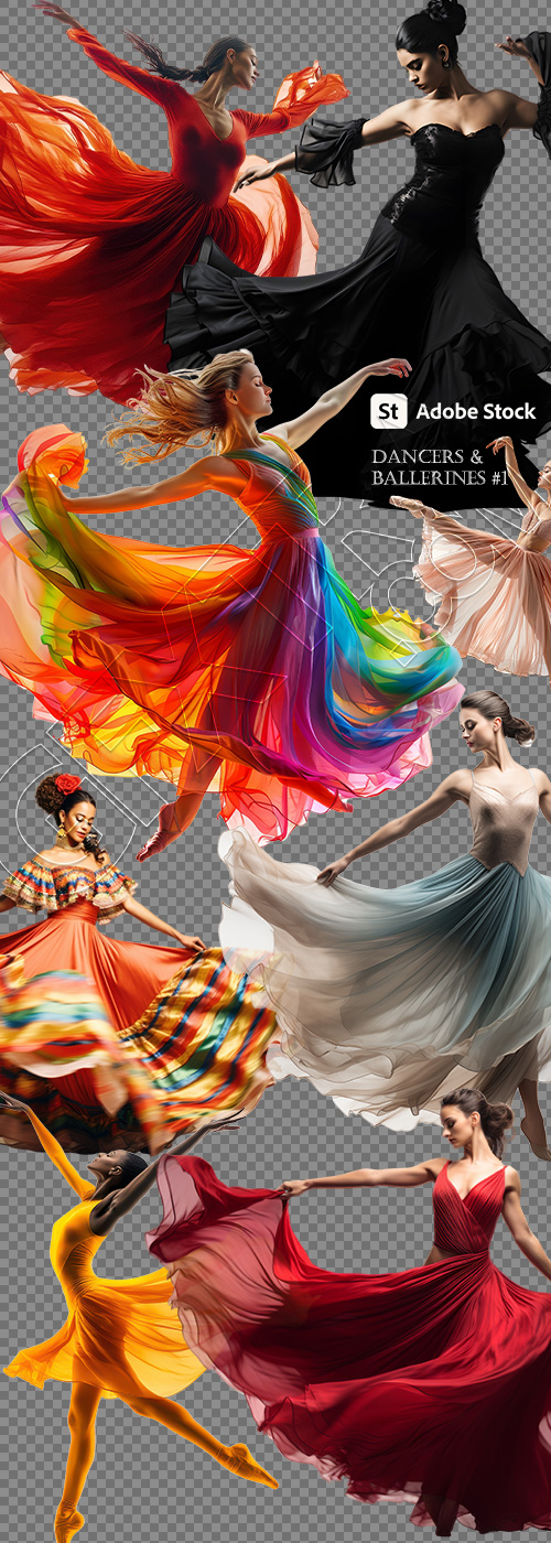Dancers & Ballerines #1, 28xPNG