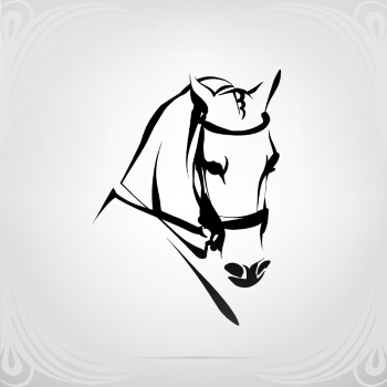 Horse Vector Art Illustrations #1, 25xAI