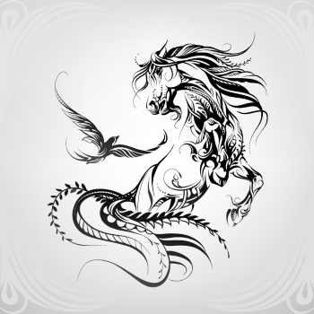 Horse Vector Art Illustrations #1, 25xAI