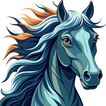 Horse Vector Art Illustrations #2, 28xAI
