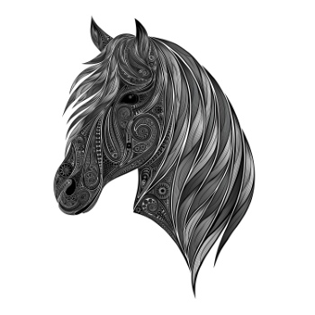 Horse Vector Art Illustrations #2, 28xAI